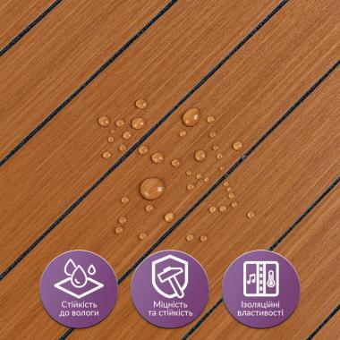 Покрытие виниловое самоклеющееся 3D рейки 600х600х2,8мм SW-00003246