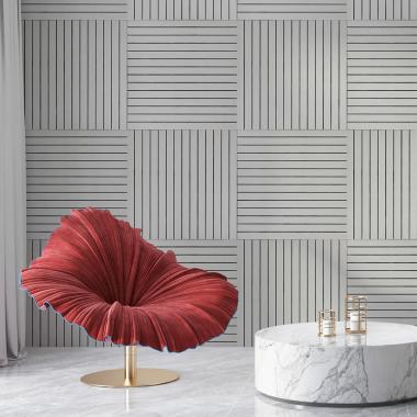 Покрытие виниловое самоклеющееся 3D рейки 600х600х2,8мм SW-00003242