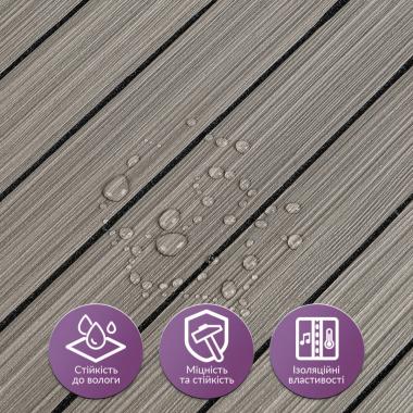 Покрытие виниловое самоклеющееся 3D рейки 600х600х2,8мм SW-00003245