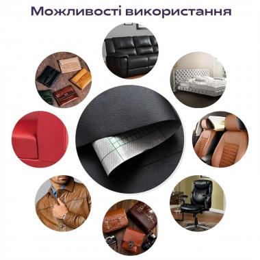 Самоклеюча екошкіра у рулоні 1.37*1m*0.5mm Чорний (D) SW-00001358