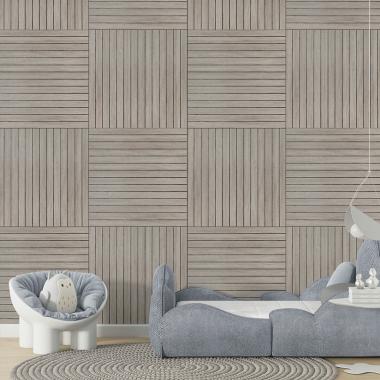 Покрытие виниловое самоклеющееся 3D рейки 600х600х2,8мм SW-00003244