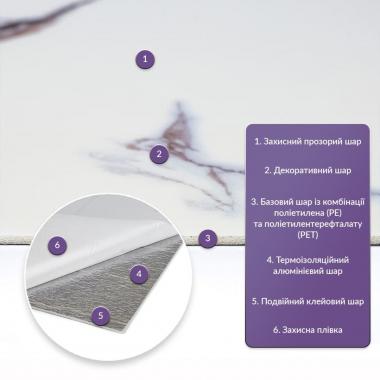 Самоклеюча стінова PET плитка у рулоні 600х3000х2мм SW-00002978