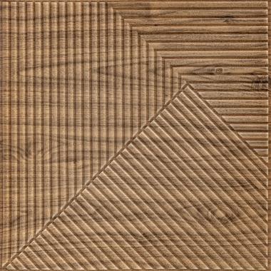 Самоклеюча декоративна 3D панель 500х500х5мм Бамбук темний Дуб SW-00002886