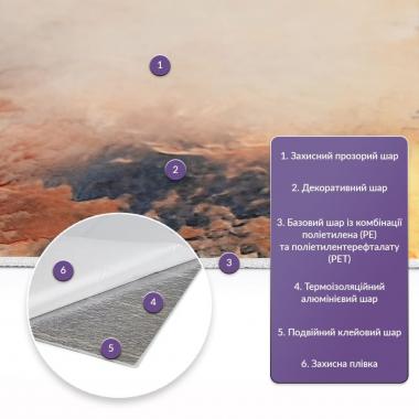 Самоклеящаяся стеновая PET плитка в рулоне 600*3000*2mm (D) SW-00002426