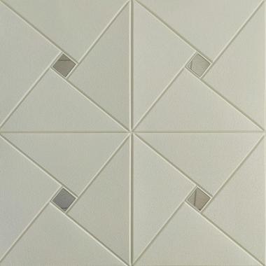 Самоклеюча декоративна настінно-стельова 3D панель дзеркало 700х700х6.5мм (172) SW-00000183