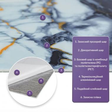 Самоклеящаяся стеновая PET плитка в рулоне 600х3000х2мм SW-00002636