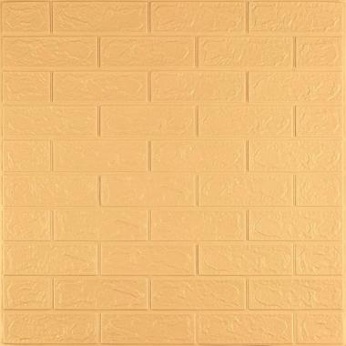 3D панель самоклеющаяся кирпич 700x770x3мм Желто - песочный (009-3) SW-00000229