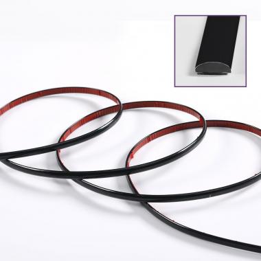 D-образный молдинг 3м х 8мм х 4мм Чёрный (D) SW-00001553