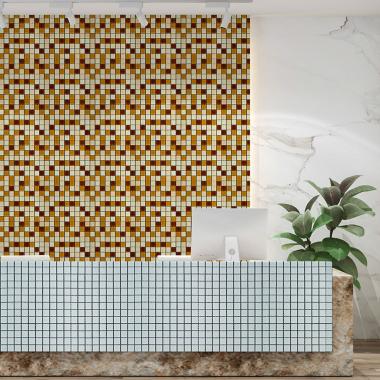 Мозаика из декоративного стекла 298х298х4,5мм Коричневая SW-00002363