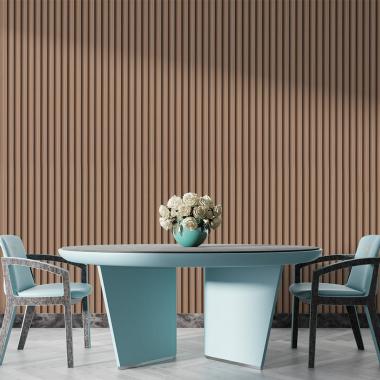 Рейка декоративная WPC стеновая 3000х165х23мм Светлый орех SW-00001853