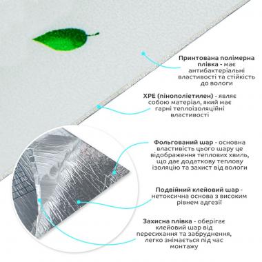 Обои самоклеющиеся 2800х500х1,5мм Листочки (D) SW-00001945