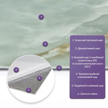 Самоклеящаяся стеновая PET плитка в рулоне 600х3000х2мм SW-00003267