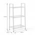 Стелаж-етажерка триярусний з металу 60х33х110см Білий SW-00002103