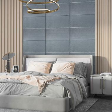 Панель 3D 680х700х4мм Срібний квадрат SW-00003257