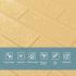 Панель стеновая 3D 700х770х2мм Желто-песочный SW-00001909
