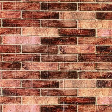 179-3 Панель стеновая 3D 700х770х3мм Коричневый (кирпич) SW-00001771