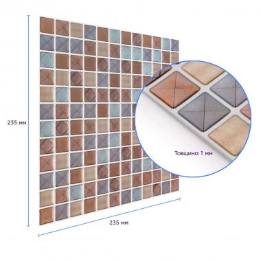 Самоклеющаяся полиуретановая плитка 235х235х1мм (D) SW-00001939