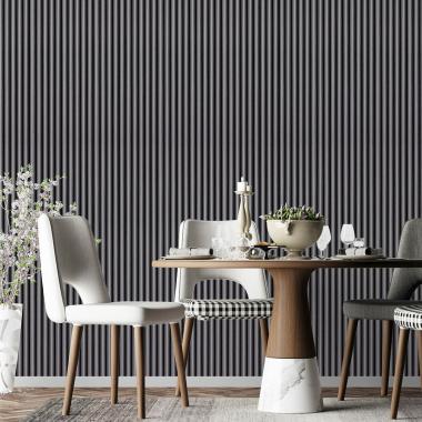 Рейка декоративная WPC круглая стеновая 3000х152х15мм Графит SW-00001873