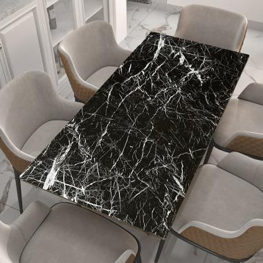 Самоклеюча плівка 0,45х10м х 0,07мм Чорний мармур з павутинкою SW-00001276