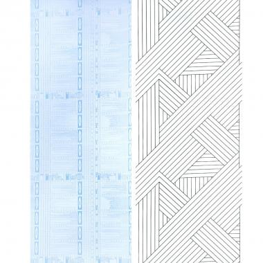 Самоклеюча плівка 0,45х10м х 0,07мм Біла з орнаментом SW-00001223