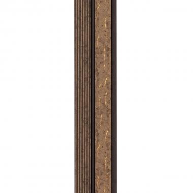 Рейка декоративная PS 2900х118х12мм Коричневый с золотыми прожилками SW-00001749