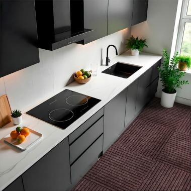 Самоклеящаяся плитка под ковролин мокко 600х600х4,5мм SW-00002489