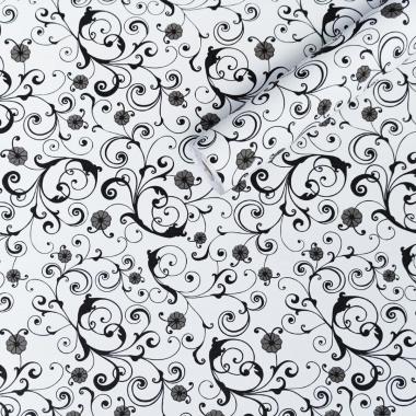 Самоклеюча плівка 0,45х10м х 0,07мм Білі вензелі (10175) SW-00000828