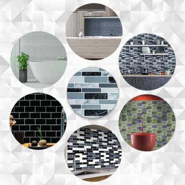 Самоклеющаяся полиуретановая плитка под мрамор 305х305х1мм SW-00001174