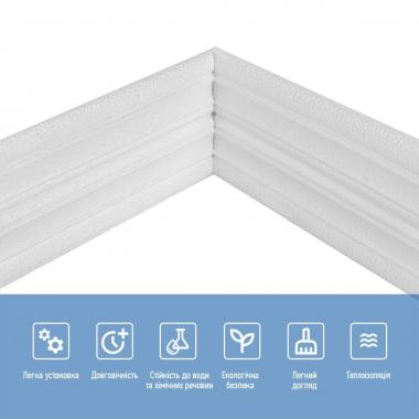 Плінтус РР самоклеючий 2300х140х4мм Білий (D) SW-00001808