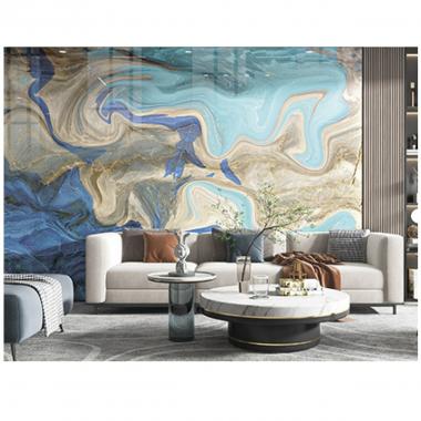 Самоклеящаяся виниловая плитка набор (6 рулонов) 3600х2800х2мм Лазурный SW-00001449