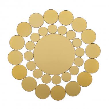Зеркальный декор акриловый самоклеющийся золото,33шт (D) SW-00002499