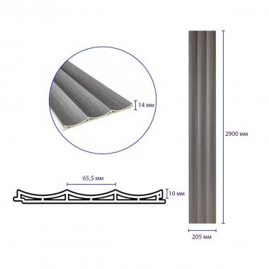 Рейка декоративна WPC стінова 205х14х2900мм SW-00003020