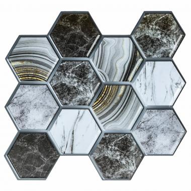 Декоративная ПВХ плитка на самоклейке 275х285х4мм Соты, цена за 1 шт. (СПП-500) SW-00000524