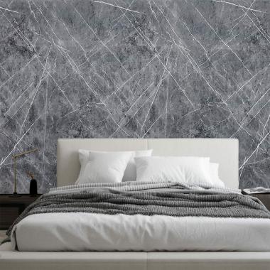 Декоративна ПВХ плита 1,22м х 2,44м х 3мм Сірий натуральний мармур SW-00001406