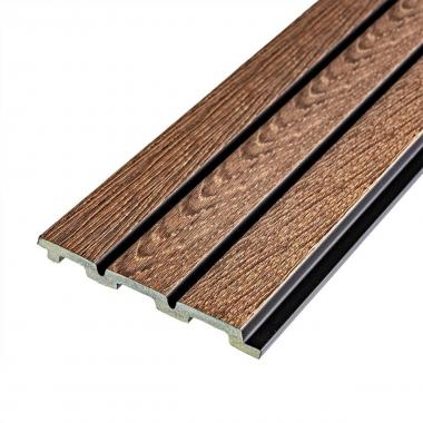 Рейка декоративная PS 2900х115х12мм Орех SW-00001739