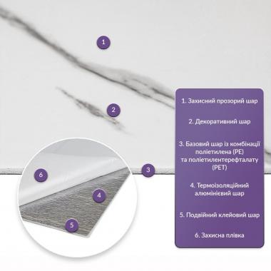 Самоклеюча стінова PET плитка в рулоні 1200х3000х2мм SW-00002669