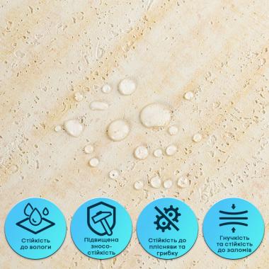 Самоклеюча гнучка штукатурка 600х600х2,5мм Пісочний SW-00002985