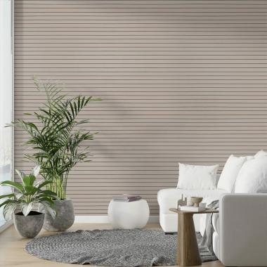 Покрытие виниловое самоклеющееся 3D Рейки в рулоне Кедр Серебряный 600х2900х3мм SW-00002902