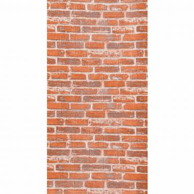 Самоклеющаяся 3D панель 3080х700х3мм Рыжий Екатеринославский Кирпич SW-00001762