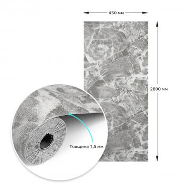 Самоклеющиеся обои 2800х450х1,5мм Чёрный мрамор SW-00000730