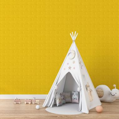 3D панель самоклеюча 700х770х7мм цегла Жовтий (010-7) SW-00000049