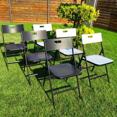Складной стілець 46х42,5х86см Чорний SW-00001611