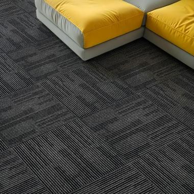 Плитка під ковролін без клейового шару 500х500х4мм Чорно-сірий SW-00002713