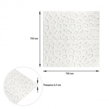 Самоклеюча декоративна настінно-стельова 3D панель 700х700х6,5мм Павутина (115) SW-00000007