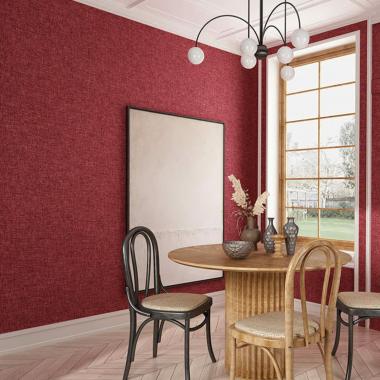 Льняные тёплые обои на самоклейке 2800х650х2мм Бардо меланж (D) SW-00001492