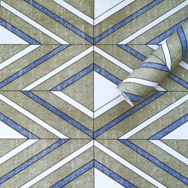 Самоклеюча плівка 0,45х10м х 0,07мм Волошкові ромби SW-00001256