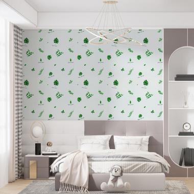 Обои самоклеющиеся 2800х500х1,5мм Листочки (D) SW-00001945