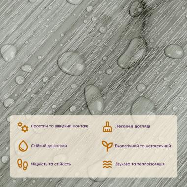 Самоклеящаяся виниловая плитка 152.4х914.4х1.5мм Серое дерево, цена за 1 шт. (СВП-001) Матовая SW-00000283