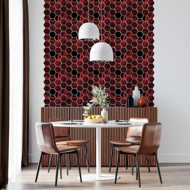 Декоративная ПВХ плитка на самоклейке 280х300х5мм Соты, цена за 1 шт. (СПП-503) SW-00000667