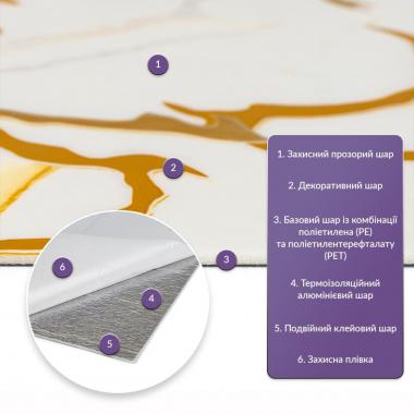 Самоклеюча стінова PET плитка в рулоні 1200х3000х2мм SW-00002671